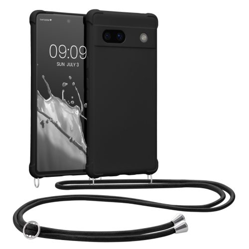 Husa cu jnur Google Pixel 7a, Negru, Silicon, 61600.01