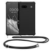 Husa cu jnur Google Pixel 7a, Negru, Silicon, 61600.01