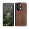 Husa OnePlus Nord 3 5G, Maro, Lemn/Silicon, 61770.18