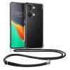 Husa cu jnur OnePlus Nord 3 5G, Transparent/Negru, Silicon, 61768.01