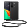 Husa cu jnur OnePlus Nord 3 5G, Transparent/Negru, Silicon, 61768.01