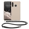 Husa cu jnur Huawei P30 Lite, Crem, Silicon, 52079.16