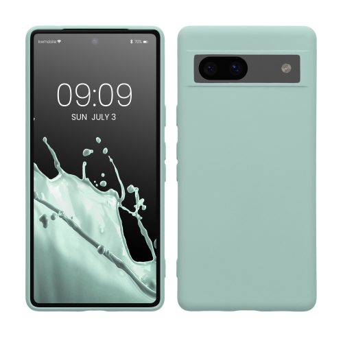 Husa Google Pixel 7a, Verde deschis, Silicon, 61614.200