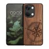 Husa OnePlus Nord 3 5G, Maro, Lemn/Silicon, 61771.01