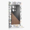 Husa OnePlus Nord 3 5G, Maro/Negru, Lemn/Silicon, 61769.01