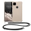 Husa cu jnur Google Pixel 4a, Crem, Silicon, 53842.16