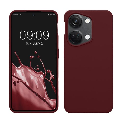 Husa OnePlus Nord 3 5G, Rosu inchis, Silicon, 61766.190