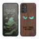 Husa Samsung Galaxy A14 5G, Maro, Lemn/Silicon, 60817.08