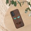 Husa Samsung Galaxy A14 5G, Maro, Lemn/Silicon, 60817.08