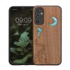 Husa Samsung Galaxy A34 5G, Maro/Multicolor, Lemn/Silicon, 60813.07
