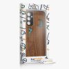 Husa Samsung Galaxy A34 5G, Maro/Multicolor, Lemn/Silicon, 60813.07