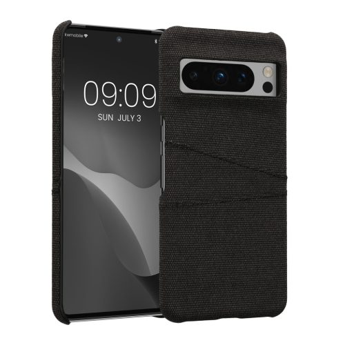 Husa Google Pixel 8 Pro, Gri inchis, Textil/Plastic, 61884.19