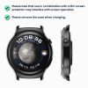 Set 2 Huse Kwmobile cu sticla securizata pentru Huawei Watch 4, Transparent, Plastic, 61909.02