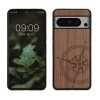Husa Google Pixel 8 Pro, Maro, Lemn/Silicon, 61876.02