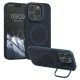 Husa Apple iPhone 14 Pro, Albastru inchis/Transparent, Silicon, 61937.17