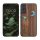 Husa Samsung Galaxy S21 FE, Maro/Multicolor, Lemn/Silicon, 56172.07