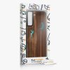 Husa Samsung Galaxy S21 FE, Maro/Multicolor, Lemn/Silicon, 56172.07