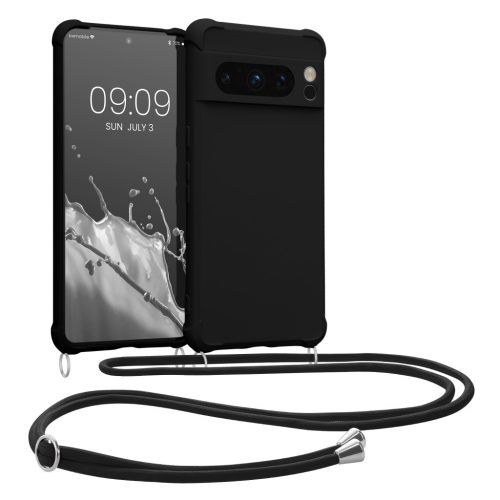 Husa cu jnur Google Pixel 8 Pro, Negru, Silicon, 61868.01