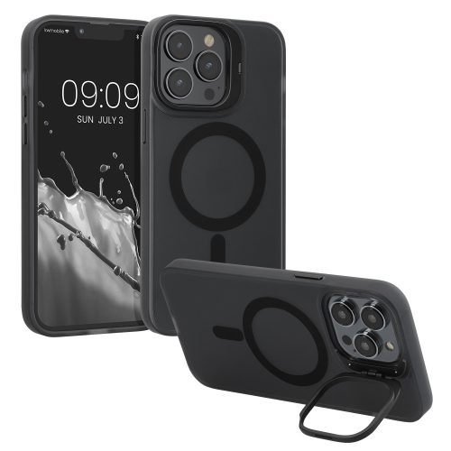 Husa Apple iPhone 13 Pro Max, Negru/Transparent, Silicon, 61941.01