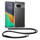 Husa Google Pixel 8, Transparent/Negru, Silicon, 61863.01