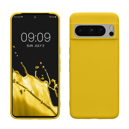 Husa Google Pixel 8 Pro, Galben, Silicon, 61856.165