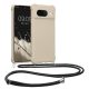 Husa cu jnur Google Pixel 8, Crem, Silicon, 61867.16