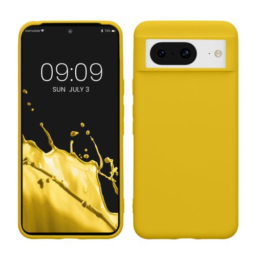 Husa Google Pixel 8, Galben, Silicon, 61855.165
