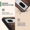 Husa Google Pixel 8, Maro, Lemn/Silicon, 61875.01