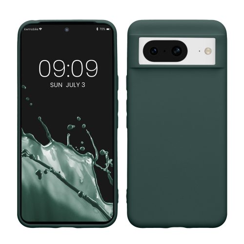 Husa Google Pixel 8, Verde inchis, Silicon, 61855.171