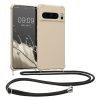 Husa cu jnur Google Pixel 8 Pro, Crem, Silicon, 61868.16
