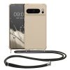 Husa cu jnur Google Pixel 8 Pro, Crem, Silicon, 61868.16