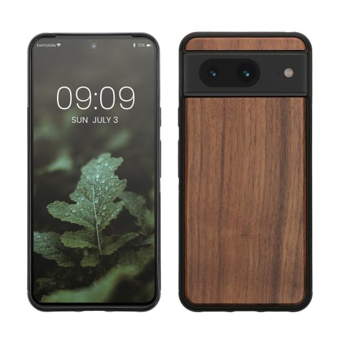 Husa Google Pixel 8, Maro, Lemn/Silicon, 61871.18