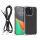 Husa cu jnur detasabil Apple iPhone 15 Pro Max, Transparent/Negru, Policarbonat, 62040.01