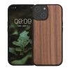 Husa Apple iPhone 15, Maro, Lemn/Silicon, 62007.18