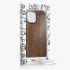 Husa Apple iPhone 15, Maro, Lemn/Silicon, 62011.01