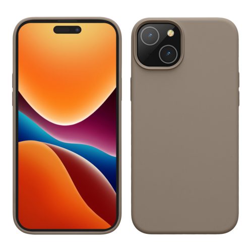 Husa Apple iPhone 15, Bej, Silicon, 61953.43