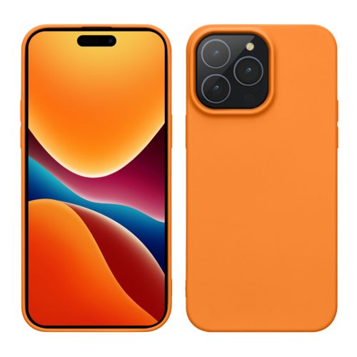 Husa Apple iPhone 15 Pro Max, Portocaliu, Silicon, 61960.15