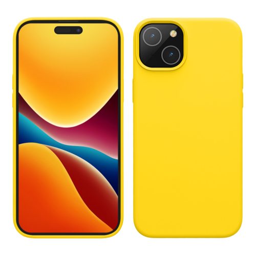 Husa Apple iPhone 15, Galben, Silicon, 61953.165