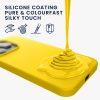 Husa Apple iPhone 15, Galben, Silicon, 61953.165