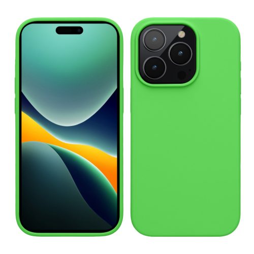 Husa Apple iPhone 15 Pro, Verde, Silicon, 61955.159