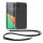 Husa cu jnur Apple iPhone 15 Plus, Transparent/Negru, Silicon, 62034.01