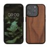 Husa Apple iPhone 15 Pro, Maro, Lemn/Silicon, 62009.18