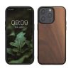 Husa Apple iPhone 15 Pro Max, Maro, Lemn/Silicon, 62010.18
