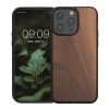 Husa Apple iPhone 15 Pro Max, Maro, Lemn/Silicon, 62010.18