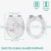 Capac toaleta Navaris, inchidere lenta, 42.5x35.8x5.6 cm, compatibil universal, gri, plastic