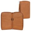 Portofel documente Navaris, 22.5x15.5x2.5 cm, curea detasabila, maro, NAV0000202R001C
