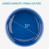 Set 2 castroane Navaris pentru caini, 700 ml, ceramica, lavabile, albastru, NAV000025VC001C