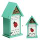 Casa pentru buburuze Navaris cu tuburi pentru albine, 14.5x9x24.5 cm, NAV000025VE001C