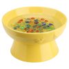 Statie de apa pentru albine Navaris, cu 80 bile de sticla, galben, ceramica, NAV000011QL002C