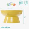Statie de apa pentru albine Navaris, cu 80 bile de sticla, galben, ceramica, NAV000011QL002C